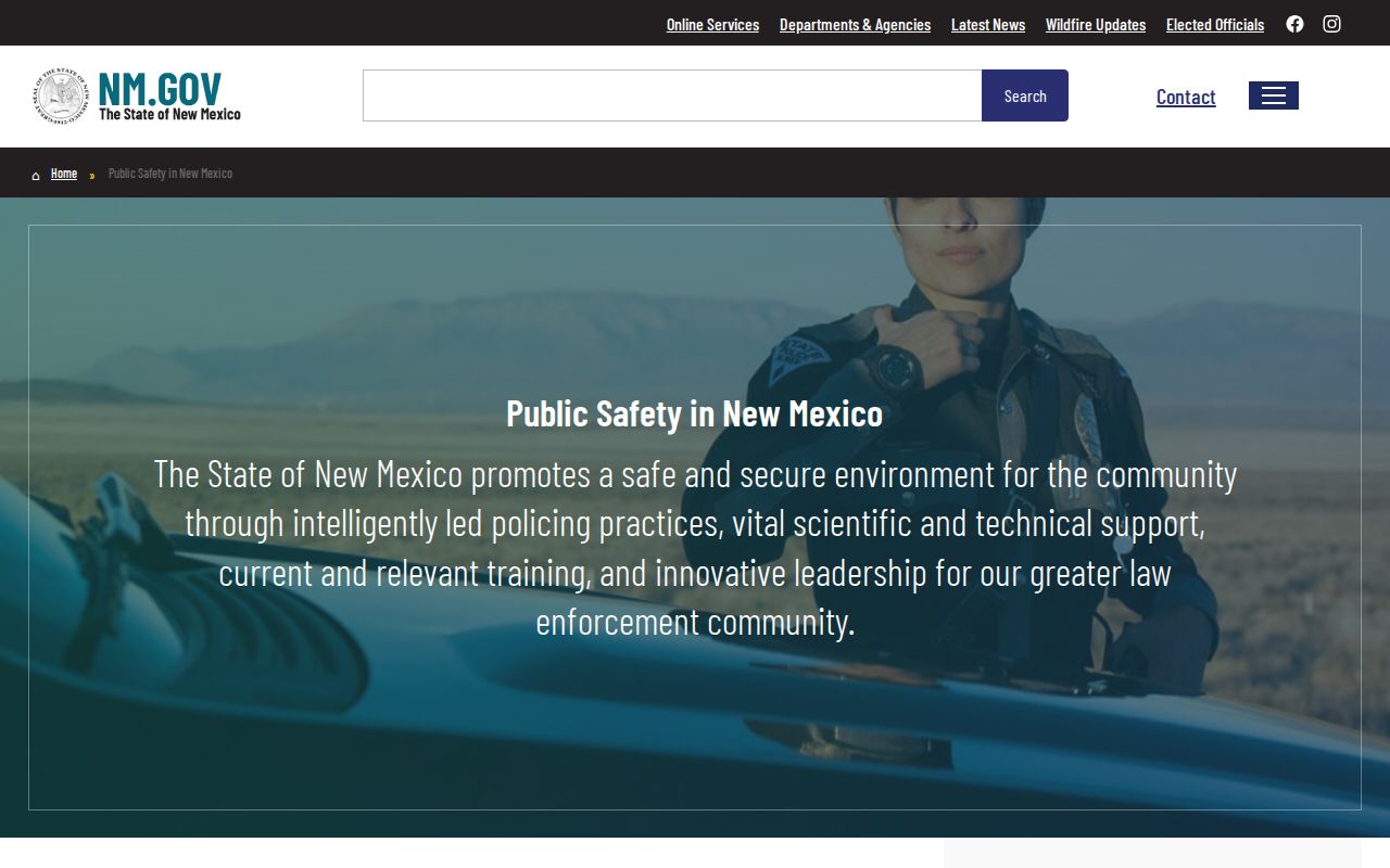 New Mexico public safety gateway for Union County arrest records